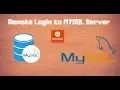 How to Remote Login to MySQL Database Server in Ubuntu Debian