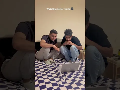 Watching horror movie ππ
