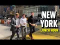 What Happens When New Yorkers Take a Lunch Break Midtown Manhattan 4K