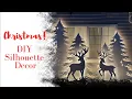 DIY Christmas Decor Silhouettes - Templates in my Etsy store Tutorial on my channel