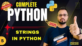 Python Tutorial in Hindi - Basic Operations Slicing Functions