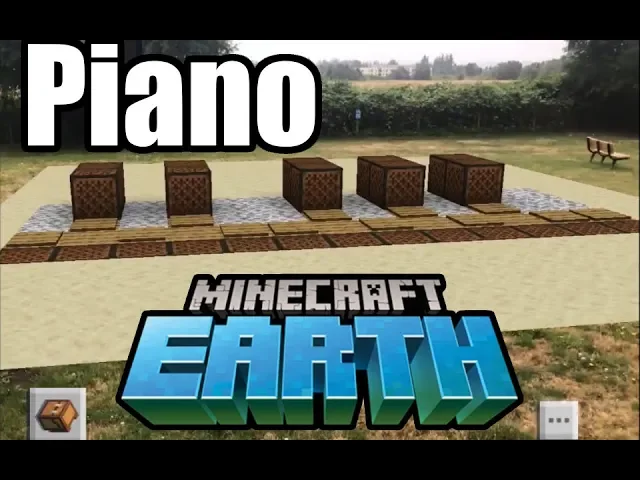 Giant Piano in Minecraft Earth