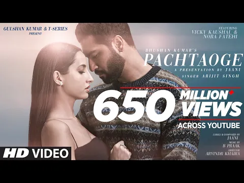 Download MP3 Arijit Singh: Pachtaoge | Vicky Kaushal, Nora Fatehi |Jaani, B Praak, Arvindr Khaira | Bhushan Kumar