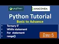Python tutorial day-5 by vivek bindraji basic to advance