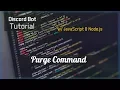 Discord Bot Tutorial Essentials Purge Command