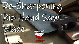 How To Re Sharpen A Rip Saw Sharpen A Rip Saw Test A Rip Saw 