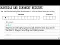 Mantissa and Exponent Review