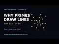 Why Primes Draw Lines Ulam Spiral in C