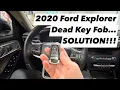 2020-2023 Ford Explorer KEY FOB DEAD BATTERY SOLUTION