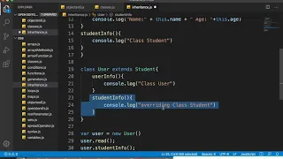 55 JavaScript ES6 OOP Method Overriding and Inheritance