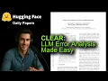 CLEAR LLM Error Analysis Made Easy
