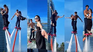 Flyboard ride is romantic💃They enjoying fly on water!#flyboard #romantic #outdoors #extremesports