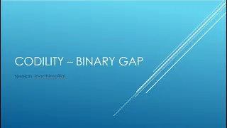 Codility - Binary Gap JavaScript