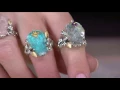 Barbara Bixby Sterling 18K Carved Gemstone Skull Ring on QVC