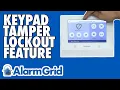 The Keypad Tamper Lockout Feature on the Security System