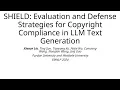 EMNLP 24 SHIELD Evaluation and Defense Strategies for Copyright Compliance in LLM Text Generation