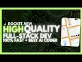 Rocket Coder NEW AI Full-Stack Developer IS INSANE Build HIGH Quality Full-Stack Apps With No CODE