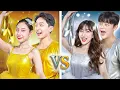Download Lagu Rich Gold Ballerina Vs Poor Silver Ballerina At Ballet Dance Contest!
