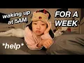 WAKING UP AT 5AM FOR A WEEK Nicole Laeno
