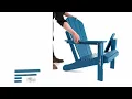 JiffyPoint Folding Adirondack Chair Assemble Steps