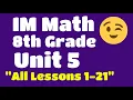 8th Grade Unit 5 All Lessons 1-21 Illustrative Mathematics