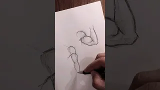 تعلم رسم عضلات اليد للمبتدئين رسم 