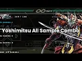 Yoshimitsu All Sample Combo Tekken 6