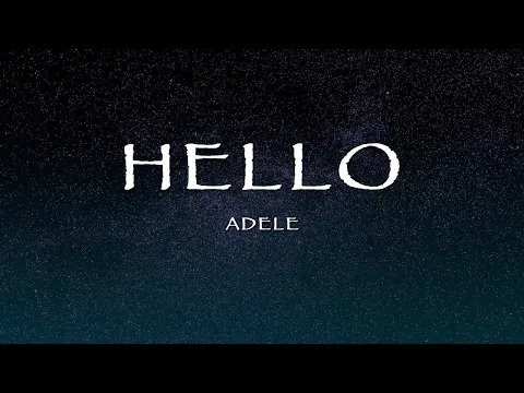 Download MP3 Adele - Hello (Lyrics)