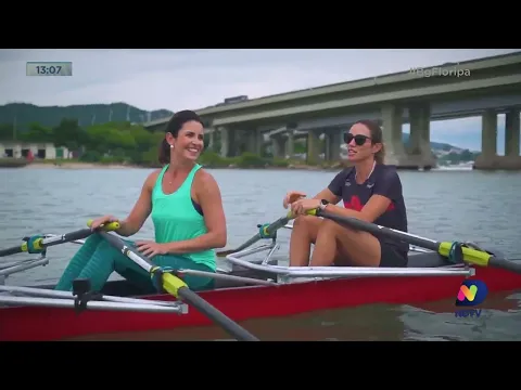 Em comemoração aos 350 anos de Florianópolis, Kelly Borges encara o desafio de aprender o remo