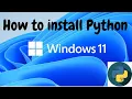 How to install Python 3 10 5 on Winindow 11