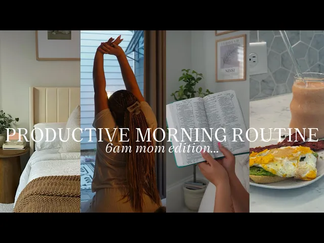 Download MP3 MY 6AM PRODUCTIVE MORNING ROUTINE |healthy habits + balancing motherhood &overcoming procrastination
