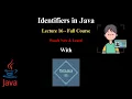 Java Full Course Understanding Identifiers in Java - Lecture 16 PureJava
