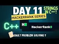 Day 11 - Hackerrank C Mastery Series Strings in C
