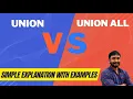 Union Union All in SQL SQL Tutorial for Beginners