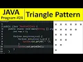 Java Program - Print Downward Triangle Star Pattern in Java