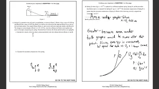 AP Physics C Mechanics - Free Response Questions 2023 Set 1