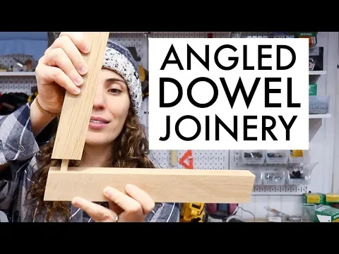 Download MP3 How To Accurately Drill Angled Holes For Joinery // Woodworking How To // Angled Joinery