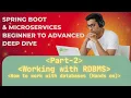 Spring Boot Microservice Part 2 Working with RDBMS Hands On