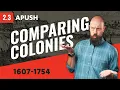 REGIONS of the British Colonies COMPARED APUSH Review