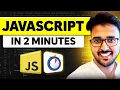 JavaScript Tutorial for Beginners Learn JavaScript in 2 Minutes JavaScript Roadmap