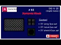 61 English Version Dynamic Block - XY array move stretch box set