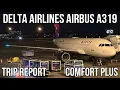TRIP REPORT Delta Airlines Airbus A319 COMFORT PLUS Minneapolis MSP - New York JFK