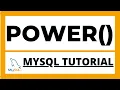 Power function in Mysql tutorial Find the power of number and column data