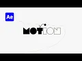 After Effects Logo Animation - Bouncing Ball on Text Illustrator to AE