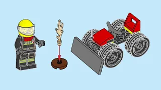LEGO 952506 Instructions | City | Firefighter with Bulldozer | Fire | Magazine Gift