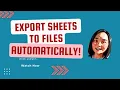 Save Excel Sheets Into Individual Files Automatically Using UiPath