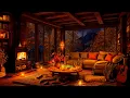 Download Lagu Cozy Room Ambience 🍂 Relaxing Autumn Jazz, Heavy Night Rain \u0026 Fireplace Sounds for Deep Sleep, Calm
