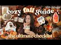 the ULTIMATE fall guide decor cozy books movies bodycare fashion cozy games hobbies
