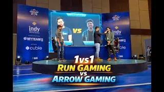 1v1 Battle: RUN Gaming vs Arrow Gaming | Cricket Showdown || Free fire Tamil
