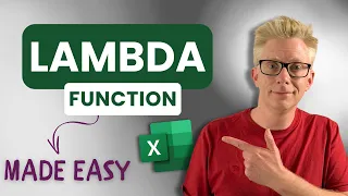 LAMBDA Explained in Simple Terms - Excel s Most Confusing Function Finally Made Easy